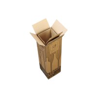 PTZ-Flaschenkarton 1er, braun, postgeprüft | 120 x...