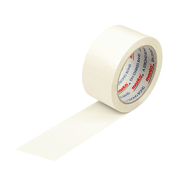 PVC-Klebeband monta 283, leise, weiß, 52 µ | 50 mm x 66 lfm. | VE = 36 Stk.