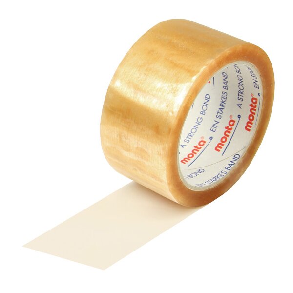 PP-Klebeband monta 331, transparent, 48 µ | 50 mm x 66 lfm. | VE = 36 Stk.