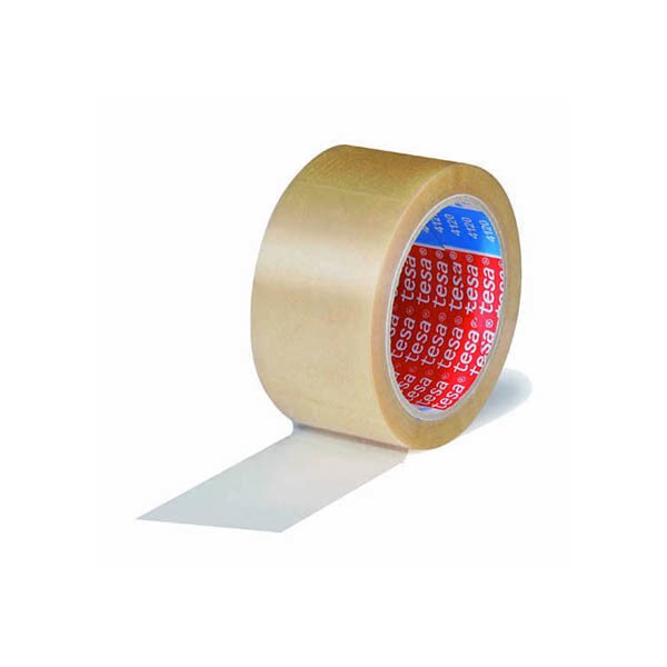 PVC-Packband tesapack® 4120, leise, transparent, 49 µ | 50 mm x 66 lfm. | VE = 36 Stk.