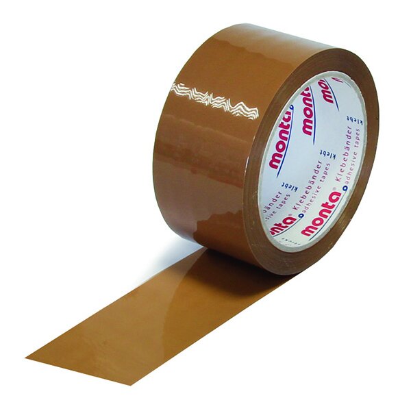 PP-Klebeband monta 610, leise, braun, 48 µ | 50 mm x 66 lfm. | VE = 36 Stk.