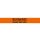 PP-Warn-Klebeband, 50mm breitx66lfm, 52µ,, leuchtorange, Aufdruck / Inhalt à VE = 12
