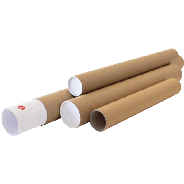 Versandrohr, braun, Wandstärke 2 mm, DIN A2 | 60 x 430 mm (Ø x L) | VE = 20 Stk.