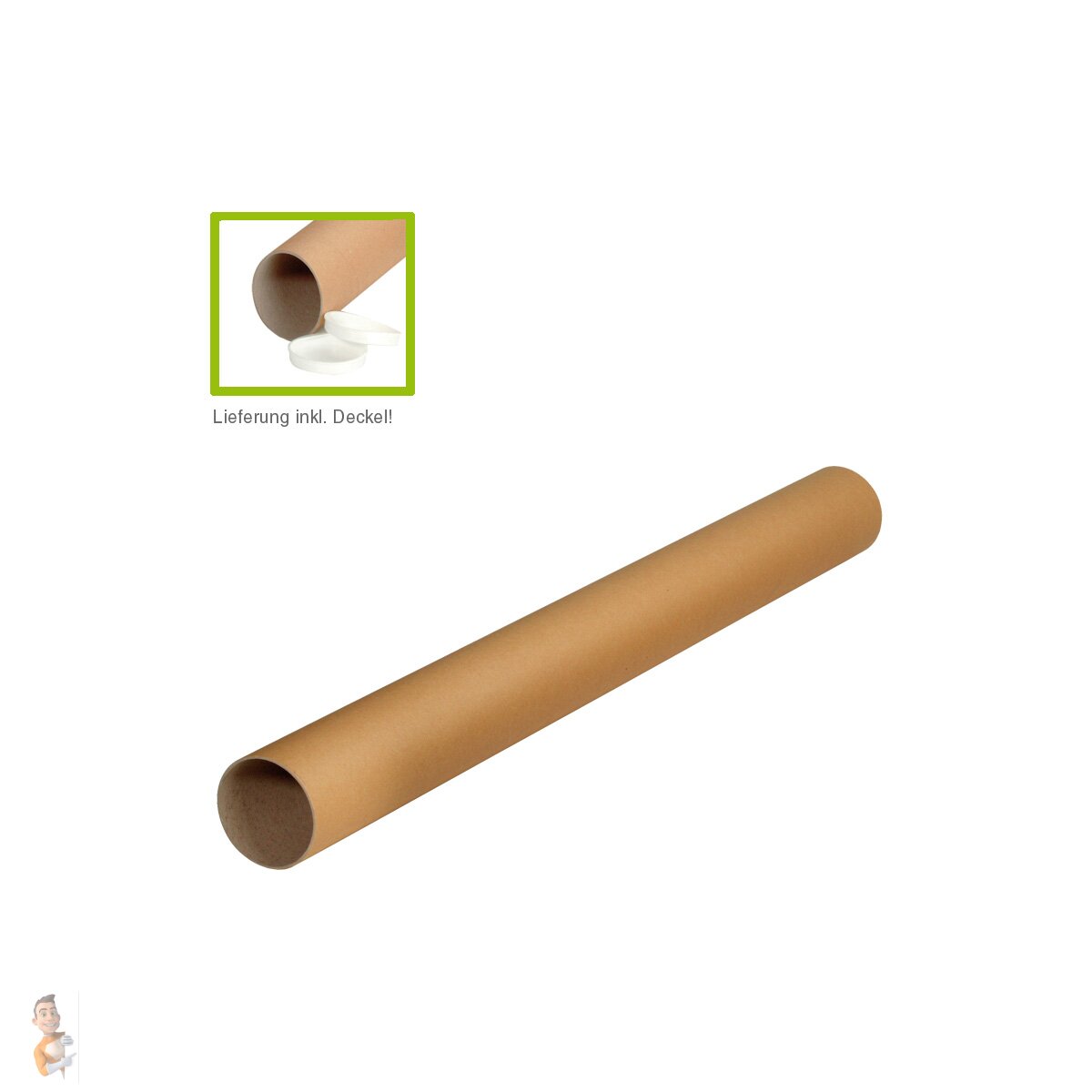 VEPATIM 3 Versandrohre Versandhülsen rund 63 x 430mm braun inkl. Deckel Format A3 A2 VEPATIM 3 Versandrohre Versandhülsen rund 63 x 430mm braun inkl. Deckel Format A3 A2