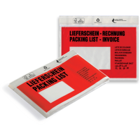 Dokumententaschen, 175 x 118 mm, DIN C6, mit Druck "Liefersch./Rechg.", 1.000 Stk. pro Karton