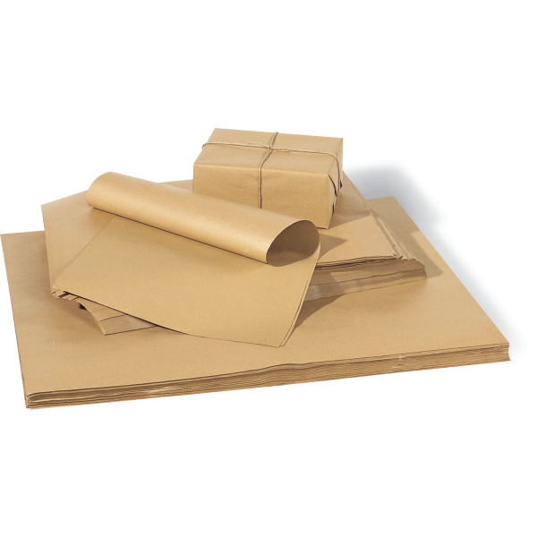Packpapier, 75 x 100 cm, 80 g/qm, enggerippt, Bogenware, 25 kg / VE