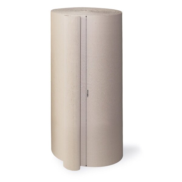 Rollenwellpappe offene Welle, 185 g/m², 1.200 mm breit | 1200 mm x 70 lfm. |