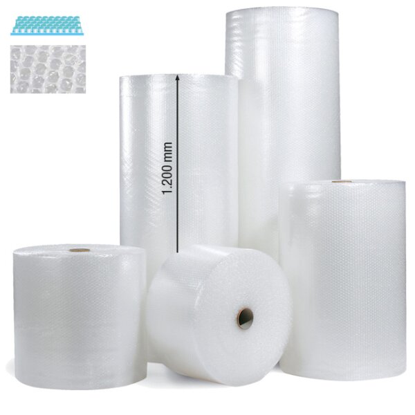 Luftpolsterfolie 2-lagig, 70 µ | 1200 mm x 100 lfm. |