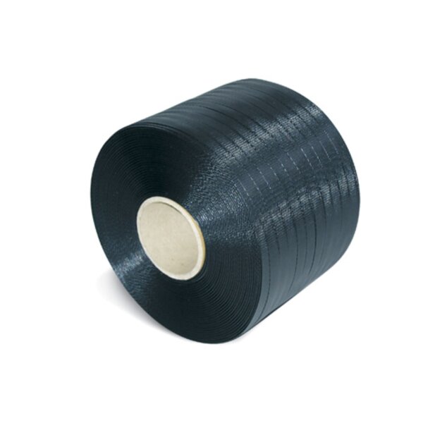 PP-Umreifungsband Kleinrolle, 12,7 mm breit x 600 lfm, 0,65 mm Stärke, schwarz
