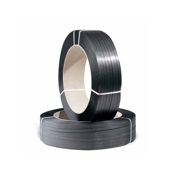 PP-Umreifungsband, 12,7 x 0,40 mm x 3.000 m, 406 mm-Kern, schwarz