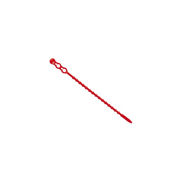 Blitzbinder, 12 cm lang, rot, aus Kunststoff