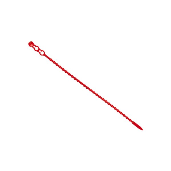 Blitzbinder, 18 cm lang, rot, aus Kunststoff